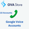 10 Google Voice Accounts Buy 10 PVA